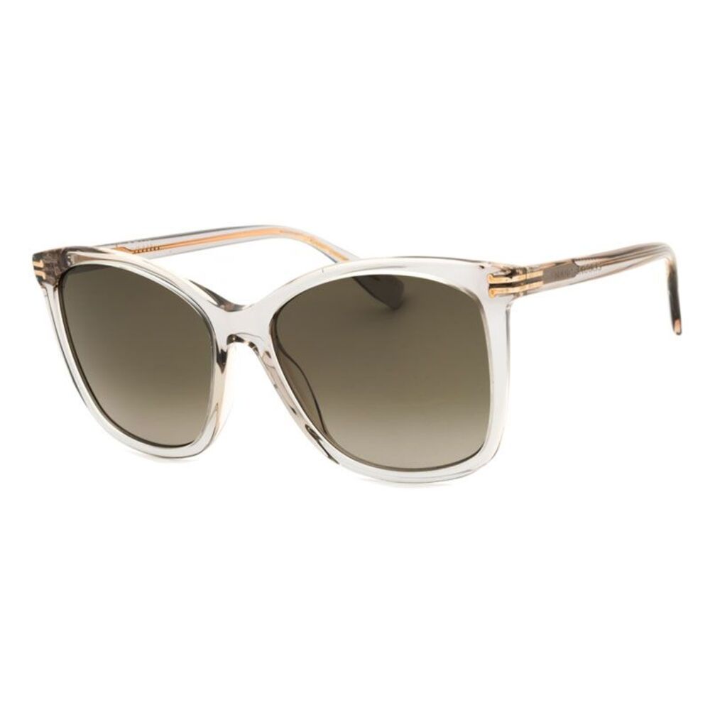 Marc Jacobs Sunglasses Square Full Rim, Grey Beige Frame and Brown Gradient